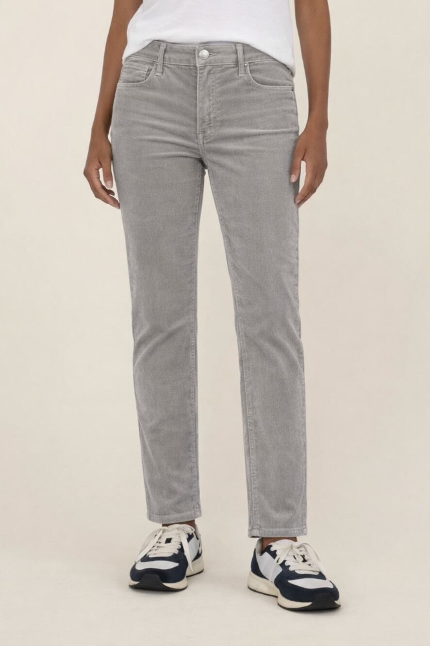 KUT FROM THE KLOTH Rachael Mom Corduroy Jeans Size 18 Grey High-rise Fab Ab NWOT